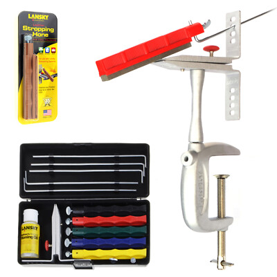 LANSKY Deluxe Schleif-Set, Profi Messer-Schärfer mit 5 Schleifsteinen