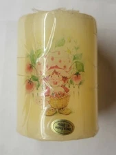 Vintage Strawberry Shortcake 3 1/8" Tall By 2" Wide Round Candle