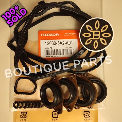OEM Genuine Valve Cover Gasket Kit FULL SEAL SET for Honda Accord 2.4L CR-V TLX