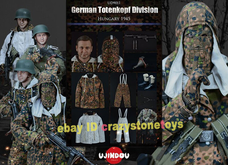 ◇ Guard ◇１９４５年◇特別制作◇２２.５cm UJINDOU German Totenkopf Division 1/6 Action Figure