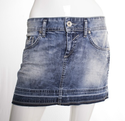 GONNA JEANS GAS BEVERLY MINI IN DENIM STRETCH 5 TASCHE EFFETTO USED LOOK w  827 | eBay