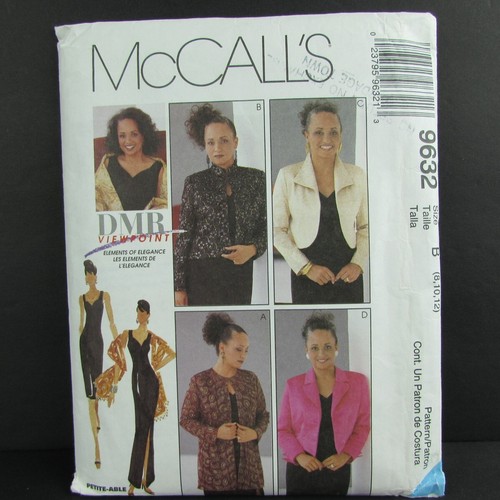 Evening Dress Jacket Stole Size 8 10 12 DMR Viewpoint McCalls 9632 Uncut Pattern - Picture 2 of 7
