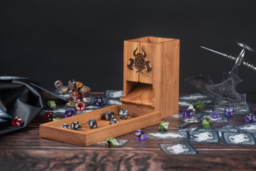 DnD Dice Tower / Magnetic Dice Tower / Dice Tray /Dungeons and Dragons Box/ DnD - Picture 1 of 14