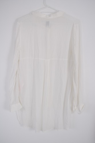 Mink Pink MPC Top Button Up Shirt Womens Small White Long Sleeve Hilo New BNWT - Picture 10 of 13