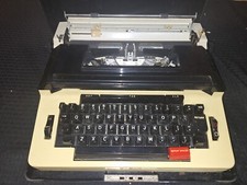 VINTAGE-REMINGTON RAND MONARCH ELECTRIC TYPEWRITER 274C -with case Clean No Cord thumbnail