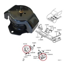 Support moteur Mitsubishi PAJERO