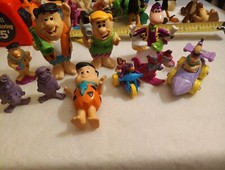 VTG FLINTSTONES 10 PIECE LOT 1986-90'S PVC Figure Fred  Barney Rubble 1986 FRED