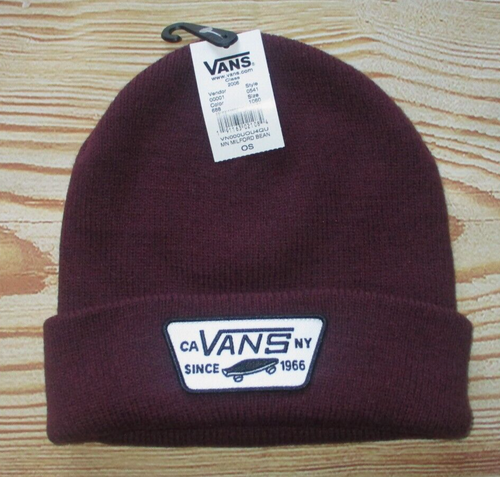WALL MAROON BURGUNDY BEANIE HAT CAP ONE 