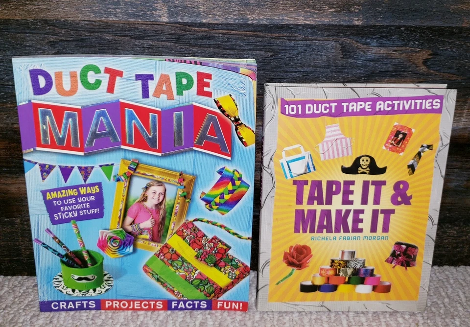 LOTE DE 9 cintas mixtas de pato + 2 libros "cómo" cinta de pato manía y cinta para hacerlo Foto 3 de 4