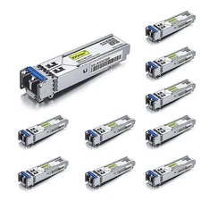 10 Pcs For Cisco GLC-LH-SM Transceiver, Gigabit SFP 1000Base-LX 1310nm SMF 20km