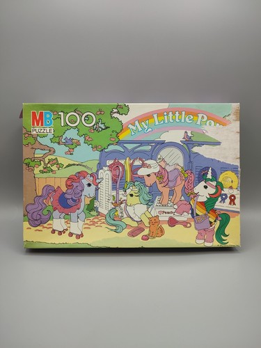 Vintage 1980s My Little Pony Puzzle 100 Jigsaw Piece Shopping COMPLETE - Picture 2 of 4
