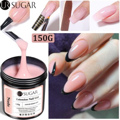 150g Pink Jelly Milky White Quick Extension Gel Finger Hard Gel UV LED Gel Nail