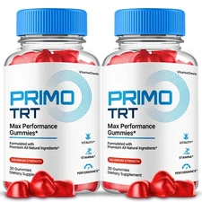 Primo TRT Gummies,  All Natural Formula, Maximum Strength, PrimoTRT (2 pack)