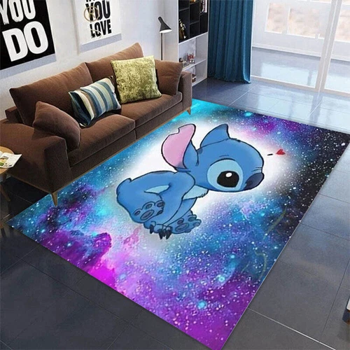 Lilo Stitch Cartoon Bodenteppich Teppich Schlafzimmer Fußmatte Wohnzimmer Antirutschmatte - Bild 23 von 39