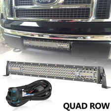 For Ford F150 F250 20" LED Work Light Bar Combo Driving Off Road + Rocker Switch