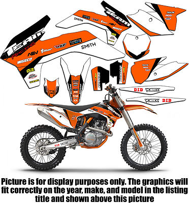 2005-2007 KTM EXC 300 400 450 525 GRAPHICS SET DECO DECALS MX