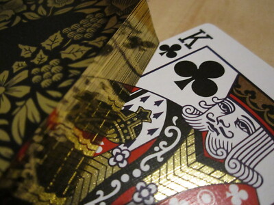 Butterfly Playing Cards Black+Gold+Silver+FU - Limited, Rare