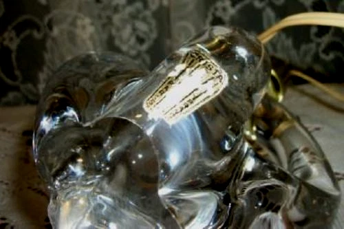 Lámpara tocador de forma libre de cristal de baccarat francés de la década de 1920 etiqueta Art Deco París Francia Foto 4 de 4