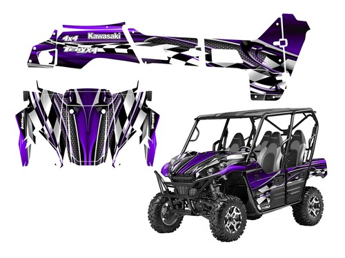 Kit de gráficos UTV envolvente para 2016-2018 Kawasaki Teryx4 o Teryx 2 800 diseño #2500 - Imagen 9 de 18