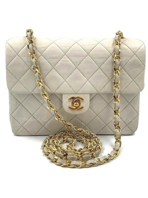 chanel mini square white