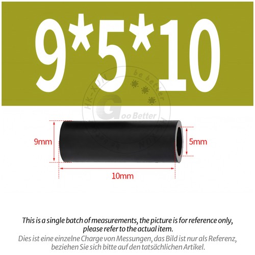 Black Nylon Standoff Plastic Spacers Washers M3 | M4 | M5 | M6 | M8 | M10 | M12 - Picture 127 of 230