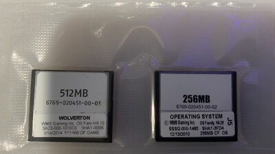 WMS WILLIAMS BB1 & BB2 SLOT MACHINE  SOFTWARE SET - WOLVERTON