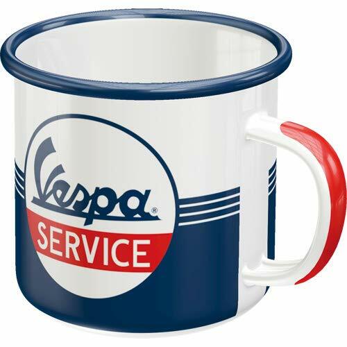 Vespa Mug, Vespa Scooter Enamel Mug, Mod Mug, Northern Soul Mug, Scootering Mug