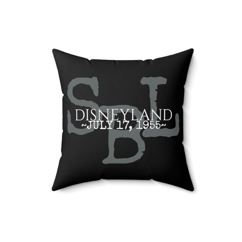 Spun Polyester Square Pillow Disneyland resort storybook land canal opening day - Picture 5 of 13