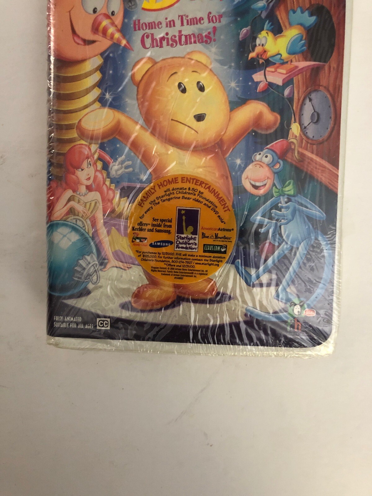 1ea The Tangerine Bear(VHS 2000,ClamShell)RARE VINTAGE COLLECTIBLENEW