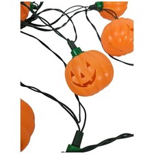 Jack O Lantern String Lights Halloween Vintage Pumpkin Blow Mold Light Covers
