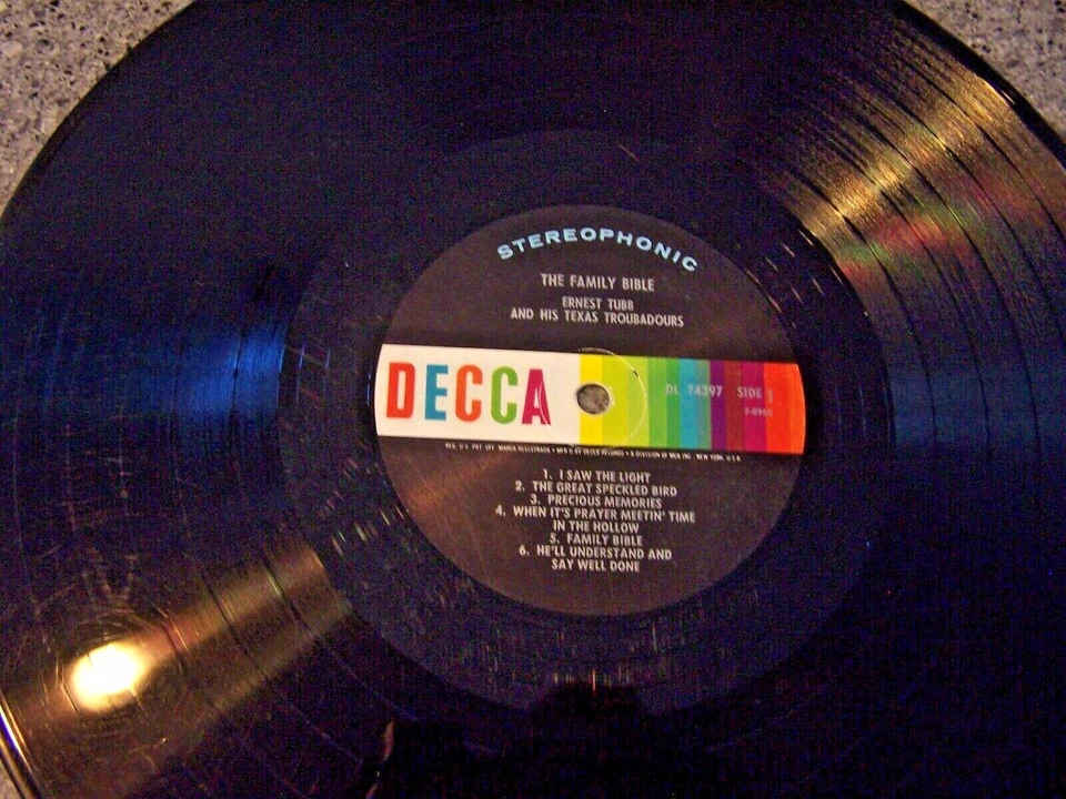 Ernest Tubb "Family Bible" DECCA LP DL 74397 - Image 3 of 4
