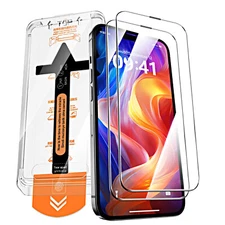 2-Pack For iPhone 17 16 15 14 13 12 Clear Screen Protector Auto-Alignment Kit
