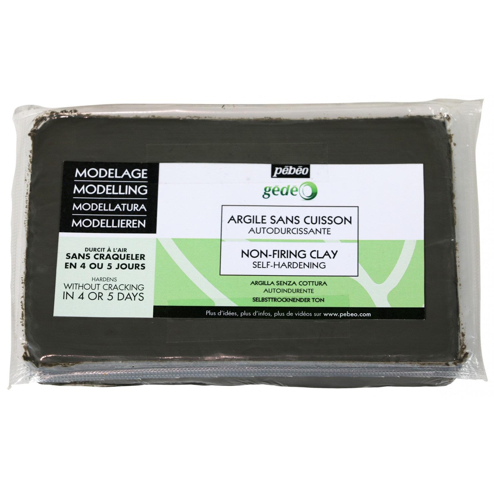 Pebeo Gedeo CONCRETE GREY air drying modelling  non firing clay 1.5kg