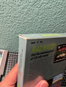 Rad Racer (Nintendo Entertainment System) NES Cartridge, Sleeve, Manual, Box