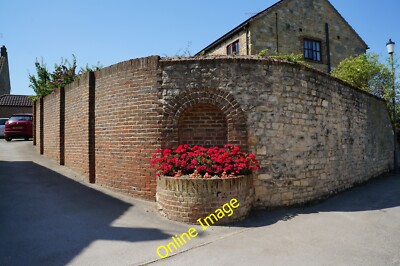 Foto 6x4 Blumen auf Saw Well Lane, Barkston Ash c2014