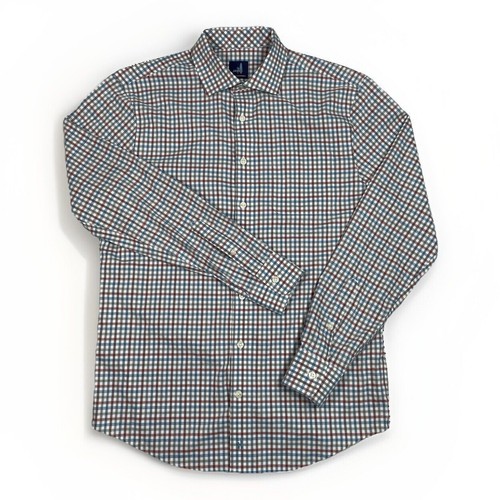 Johnnie-O Prep-Formance Shelby Button Down Performance Dress Shirt Loop Collar S - Foto 1 di 11