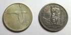 Canada silver dollar 2-coin set__1967 & 1958__large silver coins
