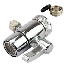 Kitchen Bathroom Sink Faucet Water Filter Diverter Valve for Push on 1/4 inch...