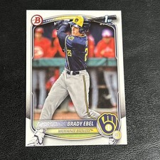 2025 Bowman Draft Brady Ebel 1st Milwaukee Brewers 