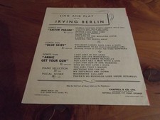 SHEET MUSIC BETTER LUCK NEXT TIME EASTER PARADE GREAT ** MUST SEE