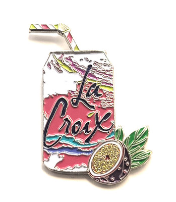 La Croix Passionfruit Sparkling Water Can Fruit Pin Beverage Brand Advertising