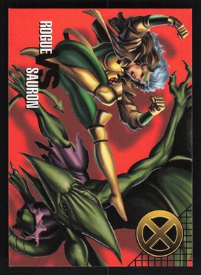1996 Fleer/SkyBox Marvel Vision #53 Rogue vs. Sauron Card TCCCX