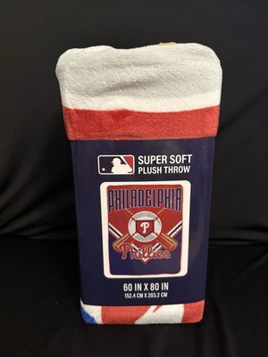 Philadelphia Phillies Super Soft Plush Throw Blanket 60x80 New