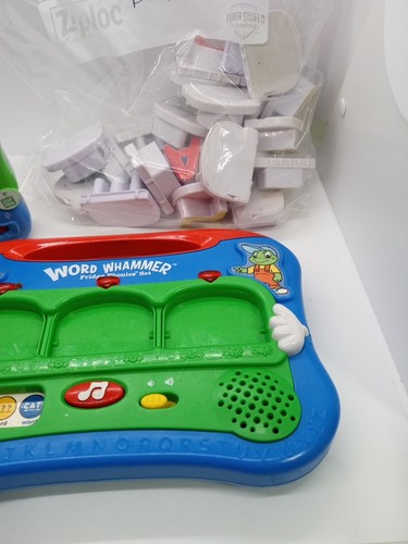 Leap Frog Word Wammer & Letters Frigo Magnetico Fonico +23 Lettere Testato Lavoro - Foto 4 di 6