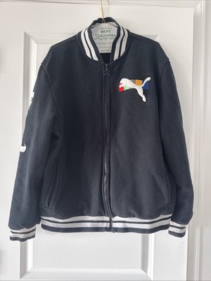 PUMA X FASHION GEEK VARSITY JACKET 596565 01 Cotton Black NWT Size M Streetwear