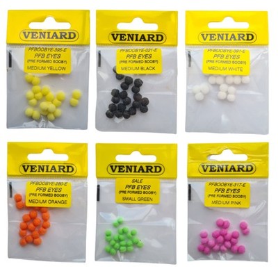 Veniard Pre Formed Booby Eyes Fliegenbinden alle Farben und Größen