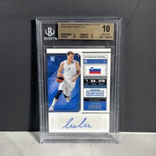 2018-19 Panini Contenders Draft Picks Autograph #126 Luka Doncic RC BGS 10