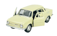 Welly Skoda 100 Beige 1:34 Die Cast Metal Model Neu Im Kasten