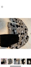 Disney Soft Silver Fleece Mickey Mouse Pajama Set Women Long Sleeve Size M