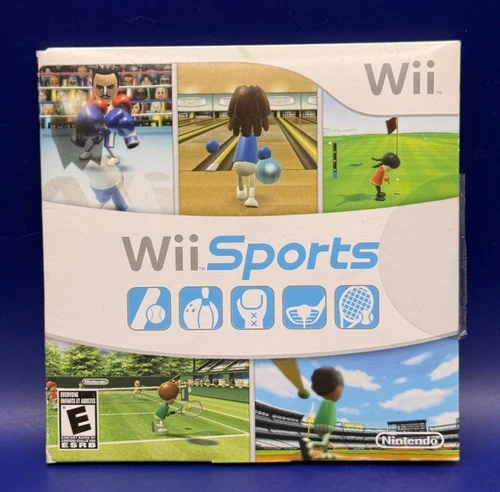 New ListingWii Sports (Nintendo Wii) CIB- Slip Case Manual Game Disc - Tested/Working - VG